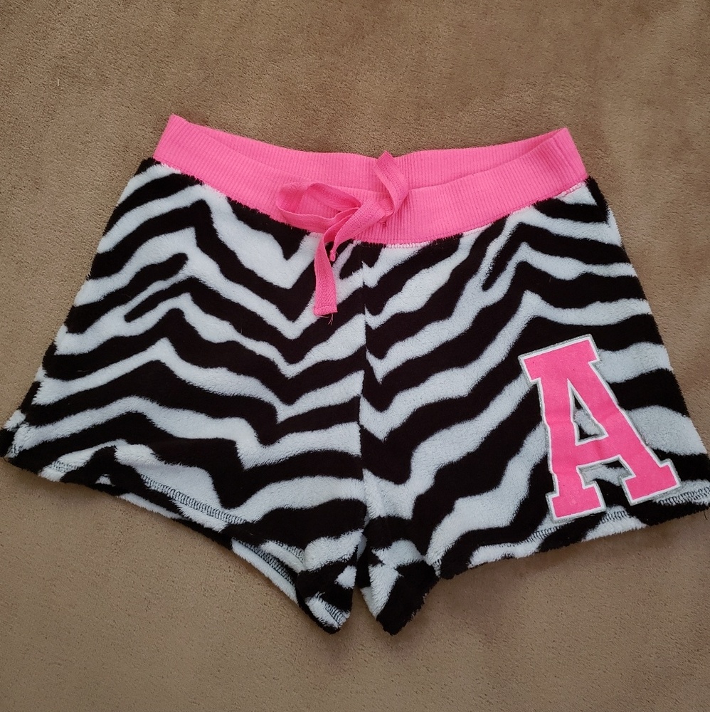 Zebra Striped Sleep Shorts